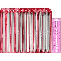 5 stuks naaldspelden, 5 mm roestvrij staal, breinaalden, set sokkennaalden voor mutsen, sokken, handschoenen, hoeden, sjaals, huisdier, trui, dubbele punt, breinaalden, beginners, glad, robuust en