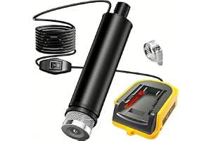 Bärbar vattenpump för Dewalt 18 V/20 V batteri, 30 l/min, 4,2 m kabel, flödeshöjd upp till 16 FT (4,9 m), för trädgårdsbevatt