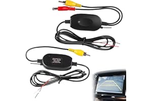 BAIFULAI Transmetteur et récepteur vidéo couleur sans fil 2,4 GHz pour voiture, émetteur-récepteur pour caméra de recul, récepteur sans fil pour caméra de voiture, émetteur vidéo couleur 12 V