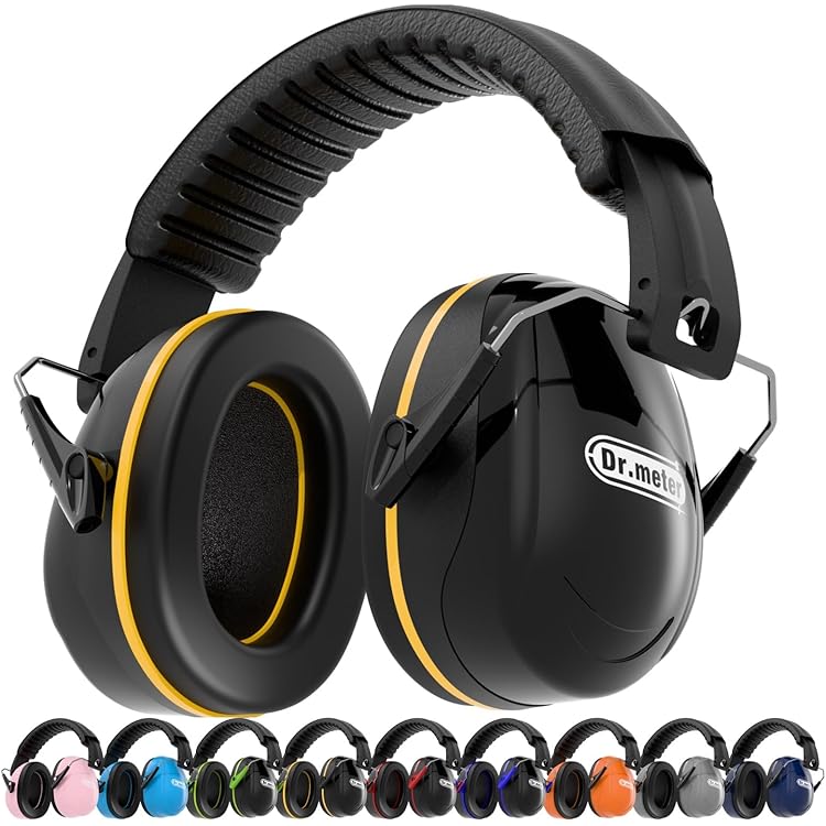 Yunsailing 6 Pcs Hard Hat Ear Muffs Flexible Hearing Protection NRR 22dB Noise Reduction - View #4