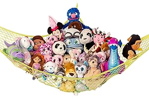 Lilly's Love Teddy Hammock - Toy Storage for Soft Stuffed Animals - (Yellow)