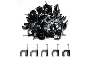 TR CABLE Amazon 4 clips para cables negros