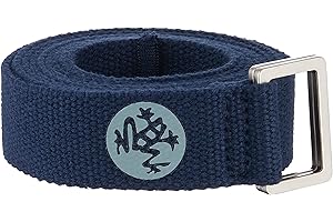 Manduka Unfold Yoga Strap – Strong, Durable Cotton Webbing with Adjustable Buckle for Secure, Slip-Free Support for Stretching, Yoga, Pilates and General Fitness.