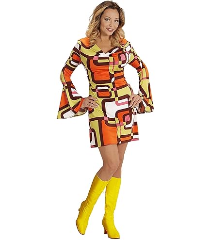WIDMANN MILANO PARTY FASHION - Jaren 60-blouse voor dames, hippie, reggae, flower power, disco fever, slagmove