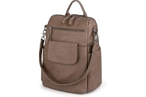 UTO Donna Zaino Scuola Nero + Piccola Borsa a Tracolla per Utilizzato Insieme o Separatamente fare la spesa o da viaggio Pelle Lavato Sintetica Nero