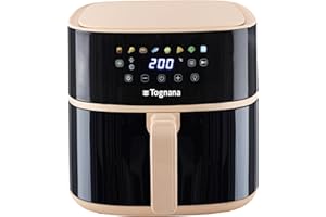 Tognana Iridea, Friggitrice ad aria 8 L, Plastica-Acciaio Inox, Champagne