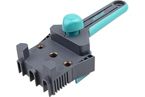 wolfcraft 4640000 - Guide de Perçage Bois - Gabarit pour assemblage bois - Tourillons Diamètre 6-8-10mm