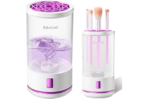 ‎EITABEL EITABEL Elektrische Make-up-Pinselreinigungsmaschine, 2-in-1 Make-up-Pinseltrockner und Make-up-Pinselwaschmaschine kombiniert, automatischer drehender Make-up-Pinselreiniger für alle Make-up Pinsel