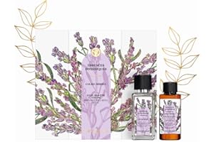Yves Rocher ESSENCES BOTANIQUES - Set Relajante para Mujer: Eau de Parfum 50 ml & Aceite Corporal 50 ml - Dúo Aromático con Notas de Lavanda, Cedro y Madera de Sándalo Amyris