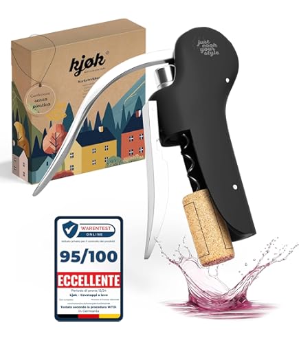Cavatappi a Croce Per Vino Rosso in Lega Di Zinco, Apribottiglie Manuale Per Casa, Feste E Bar, Argento
