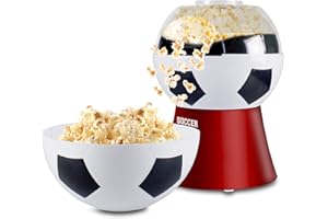BEPER P101CUD051 Maszyna do popcornu Football Edition - beztłuszczowa maszyna do popcornu w 3 minuty