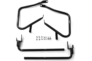 EAGLE SKULL Gloss Black Rear Saddlebag Guards Support Kit for Harley Davidson Touring like Electra Street Glide Road King Ultra Classic Limited CVO 2014-2020 Saddle Bags Bag Guard Mount Saddlebags HD.Ref 90200788