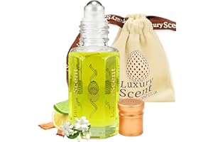 LUXURY SCENT Aceite de perfume de loto increíble aroma fresco floral de 6 ml aceite de perfume unisex de grado premium de calidad A por lujoso olor a duración: 12 + largo