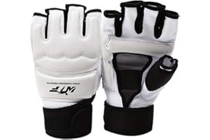 Joayuezo Taekwondo Handschuhe und Fußschutz Boxhandschuhe Kinder Herren Damen Kickbox Training MMA Kampfsport Handschuhe für Boxen Taekwondo Karate Sandsack Sparring (M,Handschuhe)