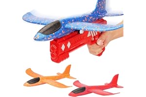 LURNODY Juego de 4 Avion Juguete, Aviones de Poliespan Suaves Y Duraderos, Avión de Espuma para Lanzar Adecuado para Niños Y Niñas Actividades Al Aire Libre, Cumpleaños Infantiles, Regalos Navideños