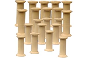 Amazing Arts and Crafts Wooden Spools Bobbins 50mm 75mm Mix Pack 20 Sewing Ribbon Craft Cotton Reels