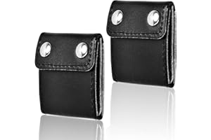 FESSOSKO Lot de 2 Ajusteur de Ceinture de Sécurité en Cuir PU, Ajusteur de Ceinture de Sécurité de Voiture de Positionneur, Réglage de la Ceinture de Sécurité
