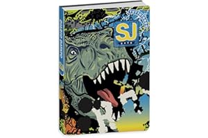 SEVEN. Agenda Compatibile con DIARIO Scuola 20x15cm SJ Nuova Collezione Animal Dinosauro 2024-2025 + Omaggio portachiave Fischietto e Penna Glitterata