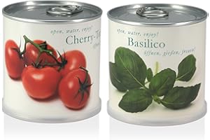 MACFLOWERS Kwiaty w puszce zestaw prezentowy Cherry Tomato - Basilico