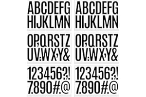LZLPACKING Self Adhesive Vinyl Letter Number Stickers Kit, Mailbox Numbers Sticker for Mailbox, Alphabet Number Stickers, Decals for Sign, Kitchen,Door, Business, Addres (3inch, black)