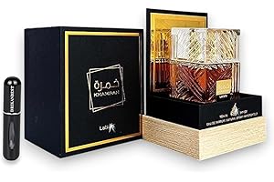 DRIKANBEST Perfume Khamrah Eau De Parfum | 100ml | Unisex | Fragancia De Vainilla, Canela Y Toques De Coñac | Incluye Atomizador 5ML Recargable | Perfumes Hombre y Mujer | Alta Concentración