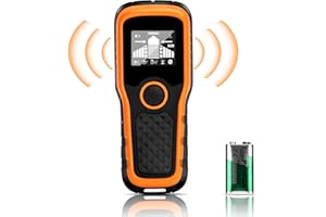 Ktilura Electronic Wall Scanner Handheld 5-in-1 Wire Metal Wall Scanner with Colour LCD Display and Calibration Alarm Wall Sensor Beam Finder for Locating The Centre and Edges of Wooden Metal Walls