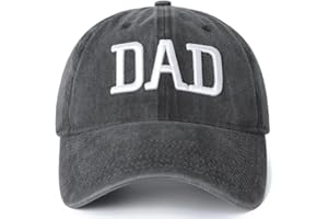 Himozoo Mom and Dad Hats,Dad Birthday Gifts from Daughter Son,Funny Embroidered Adjustable Dadddy Baseball Cap