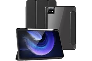 CoBak Funda para xiaomi Pad 6 2023 de 11 Pulgadas, Carcasa Trasera rígida con Soporte Delgado, Funda Protectora Inteligente para xiaomi Pad 6 2023 Release, Negro