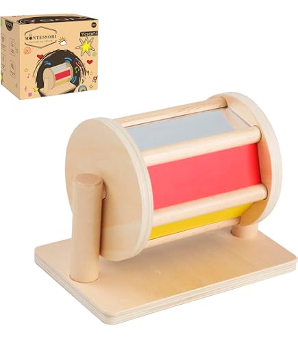 Lot de hochets Montessori, ensemble 5 jouets bébé en bois - France