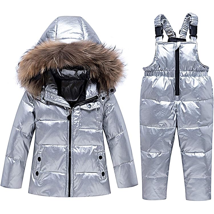 Enfant Combinaison De Ski Hiver Bébé 2 Pièces Doudoune Manteau