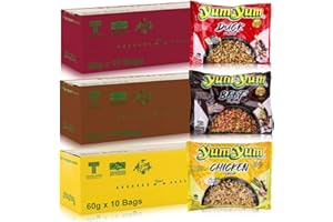 30 x 60g YumYum Instant Nudelsuppen Ente - Rind - Huhn Yum Yum Chicken Beef Duck