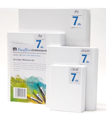 Honoson Magnetische Leinwände Zum Malen – 10,2x15,2 Cm, 30 Stück, Mit Magnetrückseite Für Kreative Projekte