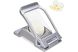 MOONSING Cortador Huevos de Acero Inoxidable, Manual Rebanador de Huevos, Multifunción Divisores de Huevos Duros Herramienta de Cocina para Huevos, Kiwi, Fresas, Plátano, Alimentos Blandos