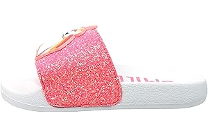 WILLIAM LAMB Girls Unicorn Glitter Sparkle Slider Flip Flops Beach Shoes UK Size 10-2