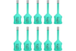 LEKOMESH Scie Cloche Carrelage 6mm-10pcs - Foret Diamant Carrelage Scie Cloche Diamant pour Porcelaine Céramique Granit Marbre Pierre, M14 Filetage