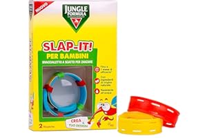 Jungle Formula Braccialetti Antizanzare per Bambini da 3 Anni di Età
