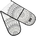 Elite Gift Boxes Sara Miller Artisan Black White Gold Double Oven Glove 840 x 200 MM, OG7111