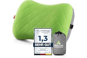 ‎HIKENTURE HIKENTURE Aufblasbares Camping/Reise Kissen mit Abziehbarem Kissenbezug, Ergonomisches Kopfkissen, Komfortables Nackenkissen für Reise/Outdoor, Inflatable Travel Neck Pillow(Grün)…