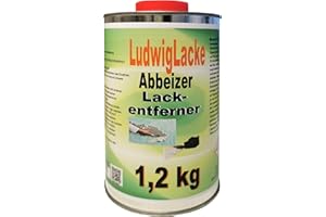 LudwigLacke Der Originale Abbeizer Lackentferner 1,2 kg, für Holz und Metall – Kraftvoller Farbentferner für professionelle Ergebnisse für Metal und Holz
