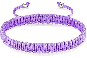 JENDEAR SHINE Bracciale in Corda Intrecciata da Donna Uomo, Ragazza Ragazzo Compleanno Amicizia Regali Gioielli Fatti a Mano, Rosso, Nero, Portafortuna