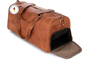 Berliner Bags Vintage Weekender Oslo, wasserdichte Reisetasche aus Leder, Duffel Bag, Sporttasche, Groß 50L, für Herren und Damen