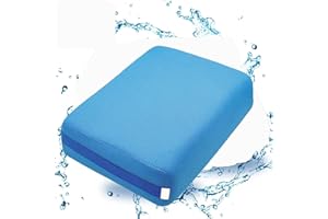 KEPUARM Siège Rehausseur De Bain, 38 x 30 x 13 cm - Coussin Baignoire Antidérapant - Coussin Baignoire Adultes et Enfants à Séchage Rapide - Bain Chaud Intérieur Et Extérieur (Bleu)