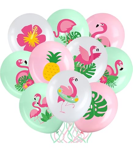 JGA Ballon Set 'Bride To Be' Mit Flamingo - Schwarz, Weiß, Roségold Konfetti, 15 Stück