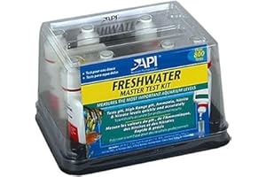 UINCLU API Freshwater Master Test Kit, Kit includes laminated color card, 4 test tubes & holding tray