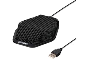 BOYA USB Conference Condenser Microphone, Office Laptop PC Computer Microphone for Windows Mac Dictation, Recording, YouTube, Skype, Conference Call