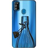Amazon Brand - Solimo Plastic Designer Blue Bottle 3D Printed Hard Back Case Mobile Cover For Samsung Galaxy M21 / M30S