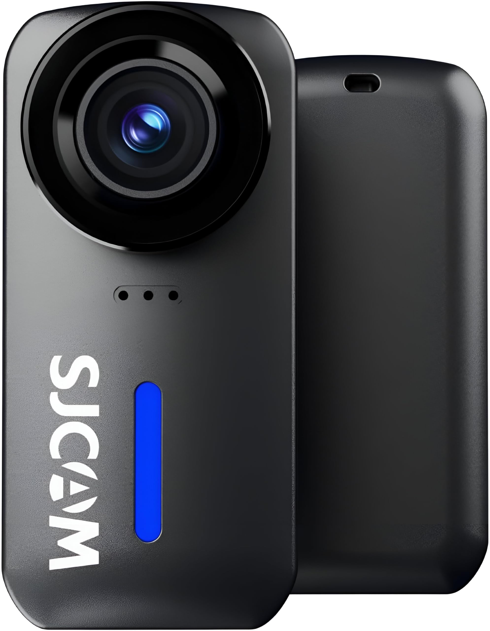 SJCAM C110 Plus 4K 20MP Pocket Action Camera | 6-axis gyro, 170° FOV, WiFi, 98ft Underwater Waterproof Suitable for Vlogging and Live Streaming, Built-in Speaker&Mic, with Helmet Mount Kit, Black
