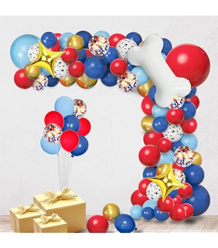 Arche Ballon Rouges Or, Arche Ballon Anniversaire, Ballon Blanc Rouge Or Guirlande Pour Remise