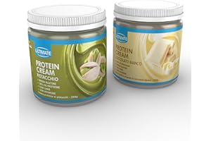 Ultimate Italia - 2 protein cream gusti misti (1 pistacchio + 1 cioccolato bianco) - senza glutine - low carb - 2x250g