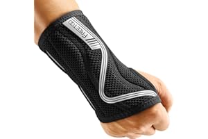FREETOO Wrist Support S-shaped support for Arthritis, Adjustable Day Night Carpal Tunnel Wrist Splint for Men Women RSI, Sprain, Fracture Wrist Brace （Gray-Medium-Right）